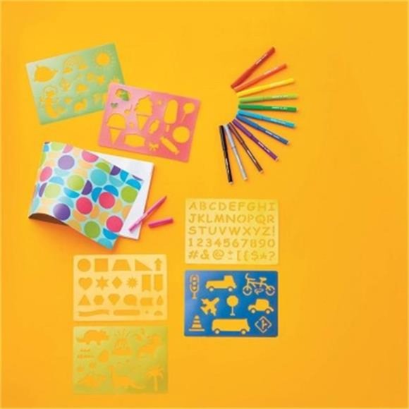 20pc Super Sketches Stencil Set - Mondo Llama - Picture 5 of 5